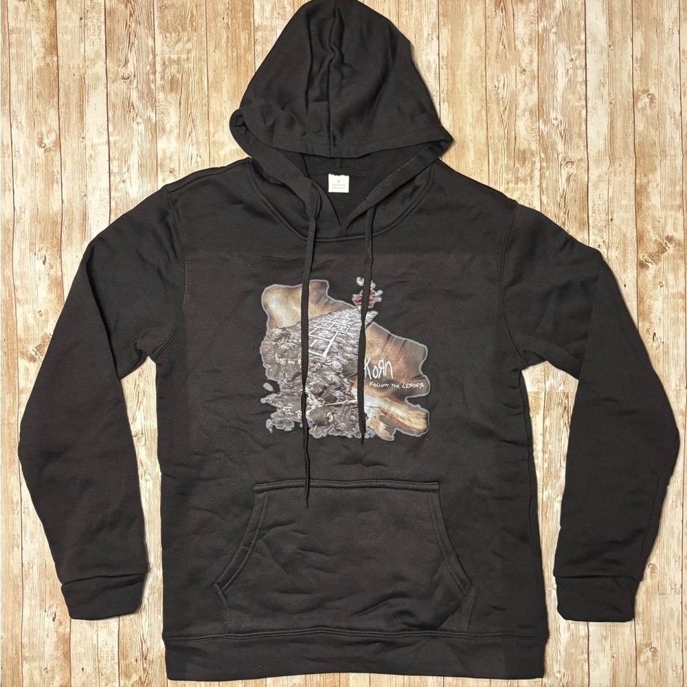 Korn Follow the Leader Black Graphic Hoodie